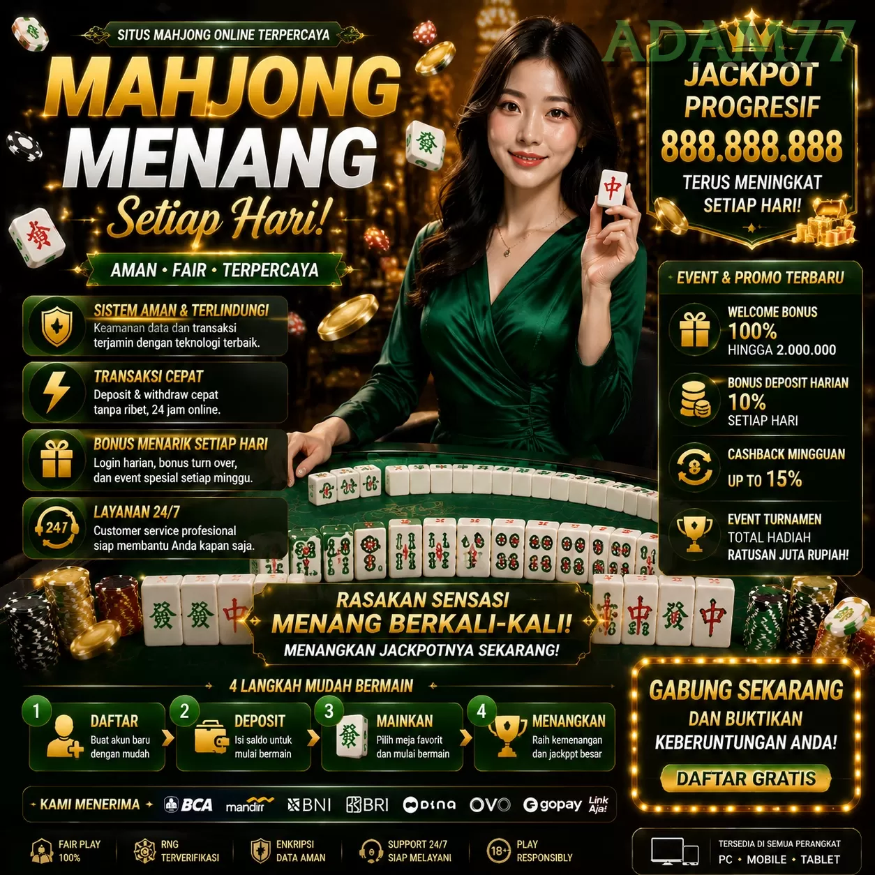 Fitur Unggulan di Situs Game adam77